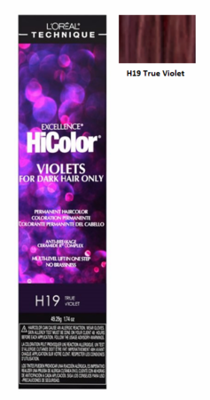 LOreal Excellence HiColor Violets For Dark Hair Only H19 True Violet 1