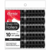 Annie Snap-On Rollers Large Black 7/8' 10 Count #1013