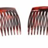 Caravan Tortoise Shell Side Comb Pair 4200/2