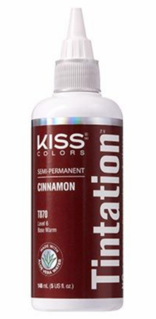  Kiss Tintation Semi-Permanent Hair Color Treatment 148 mL (5  US fl.oz) (Cinnamon) : Beauty & Personal Care