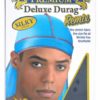 Mr. Durag Premium Deluxe Durag 4383 Navy with Gray Stitching