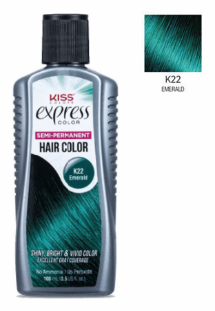 Kiss Express Color Semi Permanent Hair Color K22 Emerald  oz – Staten  island Beauty