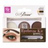 Kiss Ruby Kisses Go Brow RBKT02 Dark Brown Eyebrow Kit