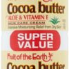 Fruit of the Earth Cocoa Butter with Aloe & Vitamin E Skin Care Cream 4 oz 2019